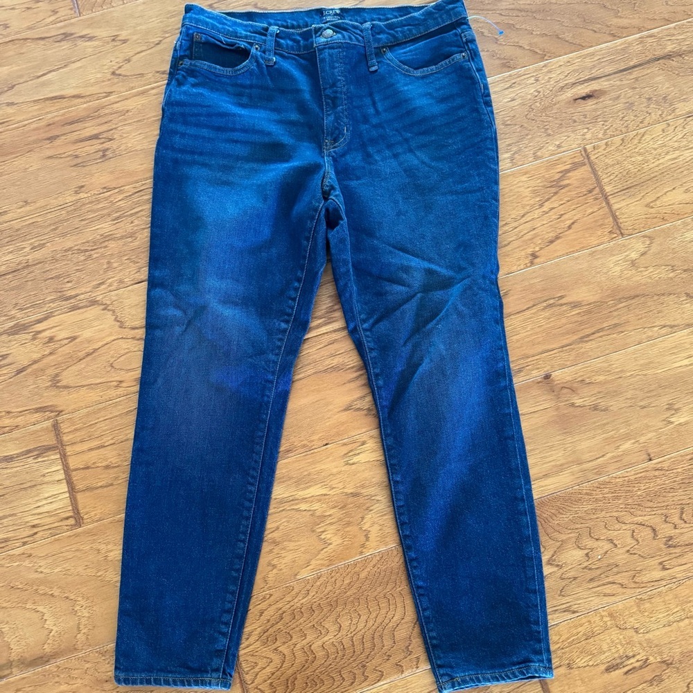 J.Crew Skinny Jeans Women’s 31 Med Dark Blue Denim 9 Inch High Rise Zip Fly